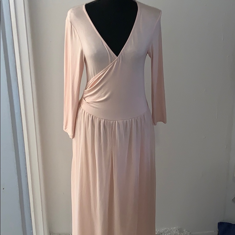 ASOS Vero Moda Peach Whip Wrap Tulle Dress Size S - Picture 3 of 6
